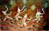 Cartoon: Etoiles des cimes (small) by Alesko tagged forest,star,lumiere,fresque,alesko