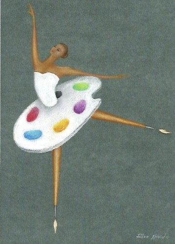 Cartoon: Ballerina (medium) by Riina Maido tagged ballerina