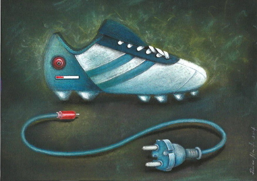 Cartoon: Shoe (medium) by Riina Maido tagged sport,shoe