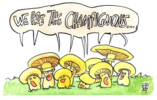 Cartoon: We are the champignons (medium) by thomasH tagged champions,champignons