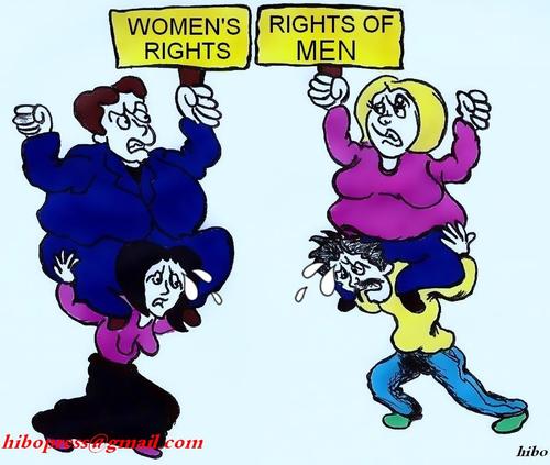 Cartoon: Gender equality (medium) by hibo tagged gender,equality