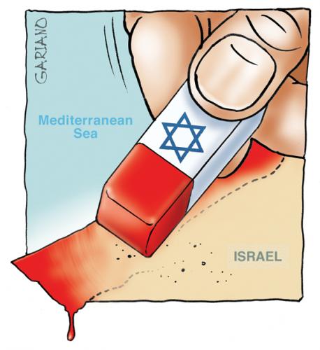 Cartoon: erase (medium) by massimogariano tagged gaza