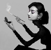 Cartoon: Audrey Hepburn (small) by cosminpodar tagged caricature digital painting