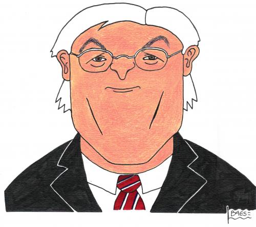 Cartoon: Frank-Walter Steinmeier (medium) by BAES tagged frank,walter,steinmeier