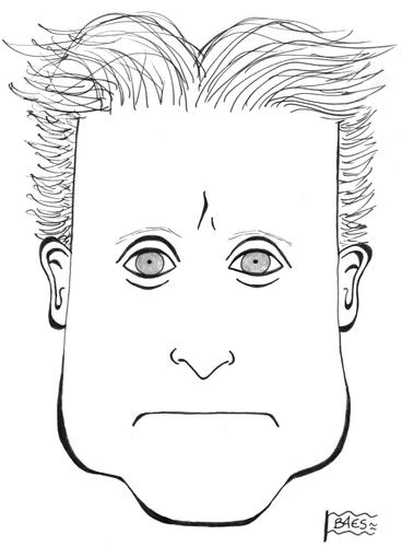 Cartoon: Michael Douglas (medium) by BAES tagged michael,douglas,schauspieler,amerika,hollywood,star,film