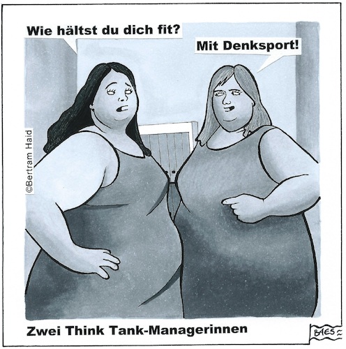 Cartoon: Zwei Think-Thank Managerinnen (medium) by BAES tagged think,thank,manager,frauen,dick,sport,business,think,thank,manager,frauen,dick,sport,business