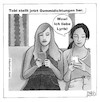 Cartoon: Gummidichtungen (small) by BAES tagged gummi,dichtungen,dichter,gedichte,lyrik,sprache,literatur,frauen,freundinnen,handy,kommunikation,cartoon,karikatur