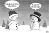 Cartoon: Kalter Winter (small) by BAES tagged zwei,eiskalte,typen