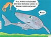 Cartoon: Katzenhai (small) by BAES tagged hai,katzenhai,tiere,seepferdchen,verhalten,katzen,meer,therapie