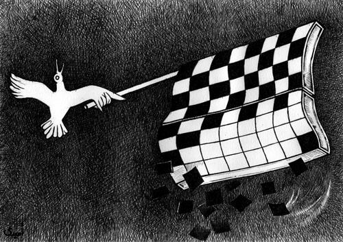 Cartoon: NO WAR (medium) by ombaddi tagged no