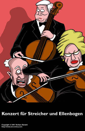 Cartoon: Konzert (medium) by perugino tagged konzert,muzik,violine