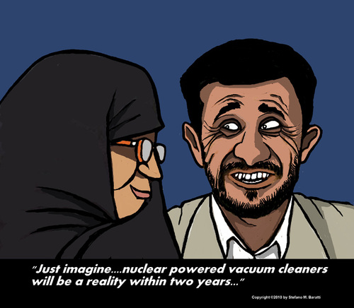 Cartoon: mahmoud ahmadinejad (medium) by perugino tagged iran,nuclear,power