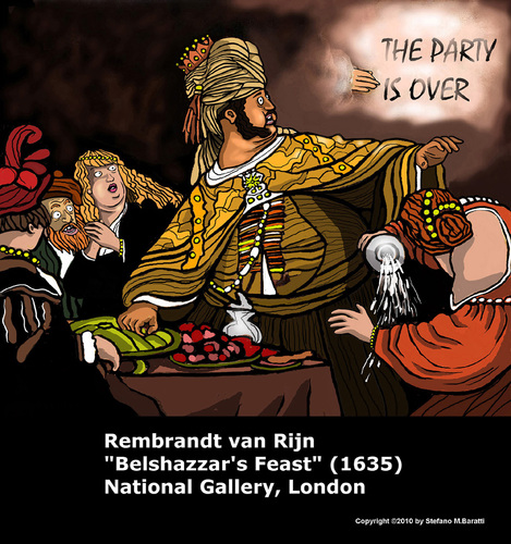 Cartoon: Rembrandt (medium) by perugino tagged art,history,painting,renaissance,rembrandt