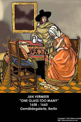 Cartoon: Vermeer (medium) by perugino tagged art,history,painting,renaissance,vermeer