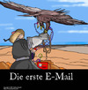 Cartoon: Die Geschichte der EMail (small) by perugino tagged email,elektronische,post,internet