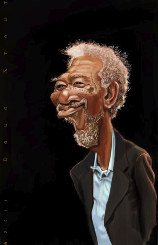 Cartoon: Morgan Freeman (medium) by doodleart tagged morgan,star,movie,celebrity,actor,freeman