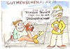 Cartoon: Gutmenschenalarm I (small) by Ottos tagged charity