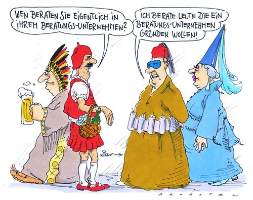 Cartoon: beratung (medium) by Andreas Prüstel tagged beratung,berater,beratungsunternehmen,fasching,berater,beratungsunternehmen,fasching