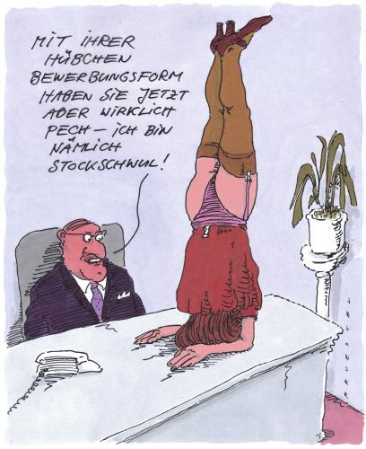 Cartoon: bewerbung (medium) by Andreas Prüstel tagged bewerbungsstrategie,job,arbeitslosigkeit