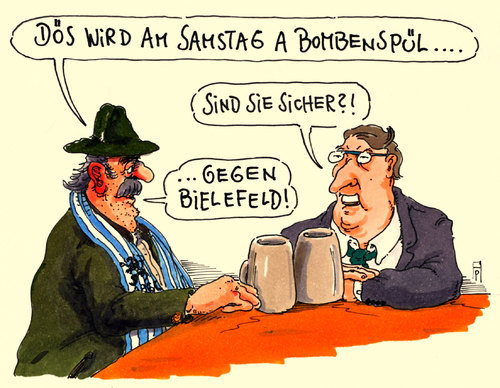 Cartoon: bombensicher (medium) by Andreas Prüstel tagged fussball,zweite,bundesliga,sicherheit,stadien,terrorgefahr,achtzehnsechzig,münchen,arminia,bielefeld,bombenspiel,cartoon,karikatur,andreas,pruestel,fussball,zweite,bundesliga,sicherheit,stadien,terrorgefahr,achtzehnsechzig,münchen,arminia,bielefeld,bombenspiel,cartoon,karikatur,andreas,pruestel