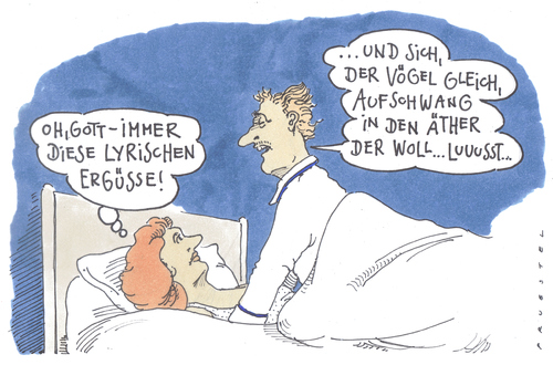 Cartoon: gebrauchslyrik (medium) by Andreas Prüstel tagged lyrik,lyrik,sex,liebe,vögeln,tiere,tier