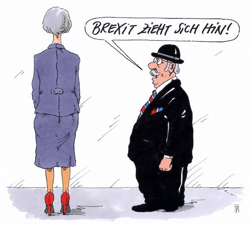 Cartoon: langer brexit (medium) by Andreas Prüstel tagged brexit,theresa,may,oberster,gerichtshof,parlament,bestätigung,cartoon,karikatur,andreas,pruestel,brexit,theresa,may,oberster,gerichtshof,parlament,bestätigung,cartoon,karikatur,andreas,pruestel