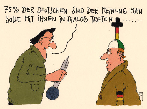 Cartoon: pegida dialog (medium) by Andreas Prüstel tagged pegida,dresden,dialog,meinungsumfrage,interview,tv,islam,ausländerfeindlichkeit,abendland,christentum,cartoon,karikatur,andreas,pruestel,pegida,dresden,dialog,meinungsumfrage,interview,tv,islam,ausländerfeindlichkeit,abendland,christentum,cartoon,karikatur,andreas,pruestel