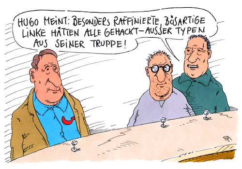 Cartoon: raffiniert (medium) by Andreas Prüstel tagged hackerangriff,politiker,prominente,afd,cartoon,karikatur,andreas,pruestel,hackerangriff,politiker,prominente,afd,cartoon,karikatur,andreas,pruestel