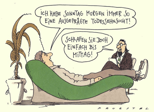 Cartoon: todessehnsucht (medium) by Andreas Prüstel tagged todesehnsucht,therapie,psychoanalyse,psychotherapeut,todesehnsucht,therapie,psychoanalyse,psychotherapeut,psyche