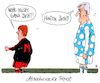 Cartoon: abwehrrecke (small) by Andreas Prüstel tagged merkel,seehofer,cdu,csu,flüchtlingspolitik,asyl,grenzschließung,zurückweisung,cartoon,karikatur,andreas,pruestel