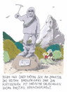 Cartoon: am matterhorn (small) by Andreas Prüstel tagged matterhorn,bergsteiger,denkmal,schweiz,begegnung,sex