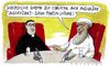 Cartoon: anschläge (small) by Andreas Prüstel tagged christentum,islam,reformation,martin,luther,anschlag,thesen,wittenberg,anschläge,islamisten,cartoon,karikatur,andreas,pruestel