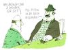 Cartoon: ausschlafen (small) by Andreas Prüstel tagged dritter,oktober,einheitstag,deutsche,einheit,bayern,ausschlafen,cartoon,karikatur,andreas,pruestel