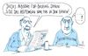 Cartoon: bashing (small) by Andreas Prüstel tagged sondierungsgespräche,fdp,absprung,jamaika,koalition,möllemann,cartoon,karikatur,andreas,pruestel