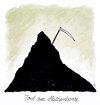 Cartoon: bergtod (small) by Andreas Prüstel tagged matterhorn,schweiz,berg,alpen,tod,wallis,bergsteiger,cartoon,karikatur,andreas,pruestel