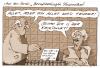 Cartoon: berufsbedingt (small) by Andreas Prüstel tagged versprecher,wc,klofrau