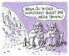 Cartoon: börsenkurse (small) by Andreas Prüstel tagged börse,börsenkurse,anleger,rezession,gold