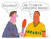 Cartoon: bolsonaro (small) by Andreas Prüstel tagged brasilien,präsidentschaftswahlen,bolsonaro,fussballweltmeisterschaft,niederlage,cartoon,karikatur,andreas,pruestel