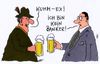 Cartoon: cum-ex (small) by Andreas Prüstel tagged cumex,banken,banker,aktien,steuerhinterziehung,ex,saufen,bier,cartoon,karikatur,andreas,pruestel