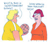 Cartoon: damensport (small) by Andreas Prüstel tagged frauen,frauensport,mannschft,emanzipation,feminismus,ballsport