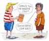 Cartoon: donald und steve (small) by Andreas Prüstel tagged usa trump bannon obama angebliche abhörung russland kontakte cartoon karikatur andreas pruestel