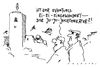 Cartoon: einwanderungsfrage (small) by Andreas Prüstel tagged stuttgart stuttgart21 bahnhof schlossparkbäume juchtenkäfer einwanderung