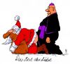 Cartoon: fest der liebe (small) by Andreas Prüstel tagged weihnacht,weihnachtsmann,bischof,christentum,sex,schwul,homosexuallität,cartoon,karikatur,andreas,pruestel