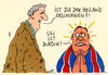 Cartoon: heiland (small) by Andreas Prüstel tagged uli,hoeneß,haftentlassung,steuerschuldner,fc,bayern,münchen,heiland,cartoon,karikatur,andreas,pruestel