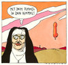 Cartoon: himmlisch (small) by Andreas Prüstel tagged ballonfahrt,heissluftballon,nonne,katholizismus,pimmel,penis