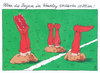 Cartoon: im wembley (small) by Andreas Prüstel tagged champions,league,finale,wembley,london,fc,bayern,münchen,borussia,dortmund,niederlage,cartoon,karikatur,andreas,prüstel