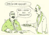 Cartoon: kassler (small) by Andreas Prüstel tagged kassler,kasslerbraten,kassel,kneipe,restaurant,freilassing,bayern