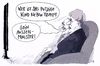 Cartoon: neben trump (small) by Andreas Prüstel tagged usa,präsidentschaftswahlen,präsident,donald,trump,aussenminister,cartoon,karikatur,andreas,pruestel