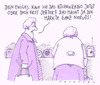 Cartoon: nervös (small) by Andreas Prüstel tagged märkte,nervosität,eu,eurokrise,küchenradio