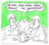 Cartoon: neuer freund (small) by Andreas Prüstel tagged facebook onlinefreunde computer freundschaft